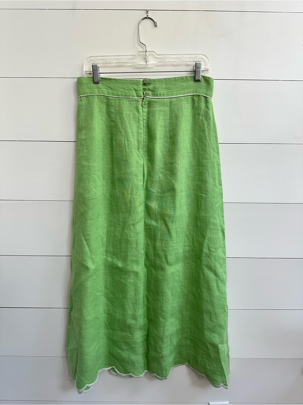 ASHA Ashley McCormick Palm Sienna Linen Skirt NWT - Picture 7 of 9
